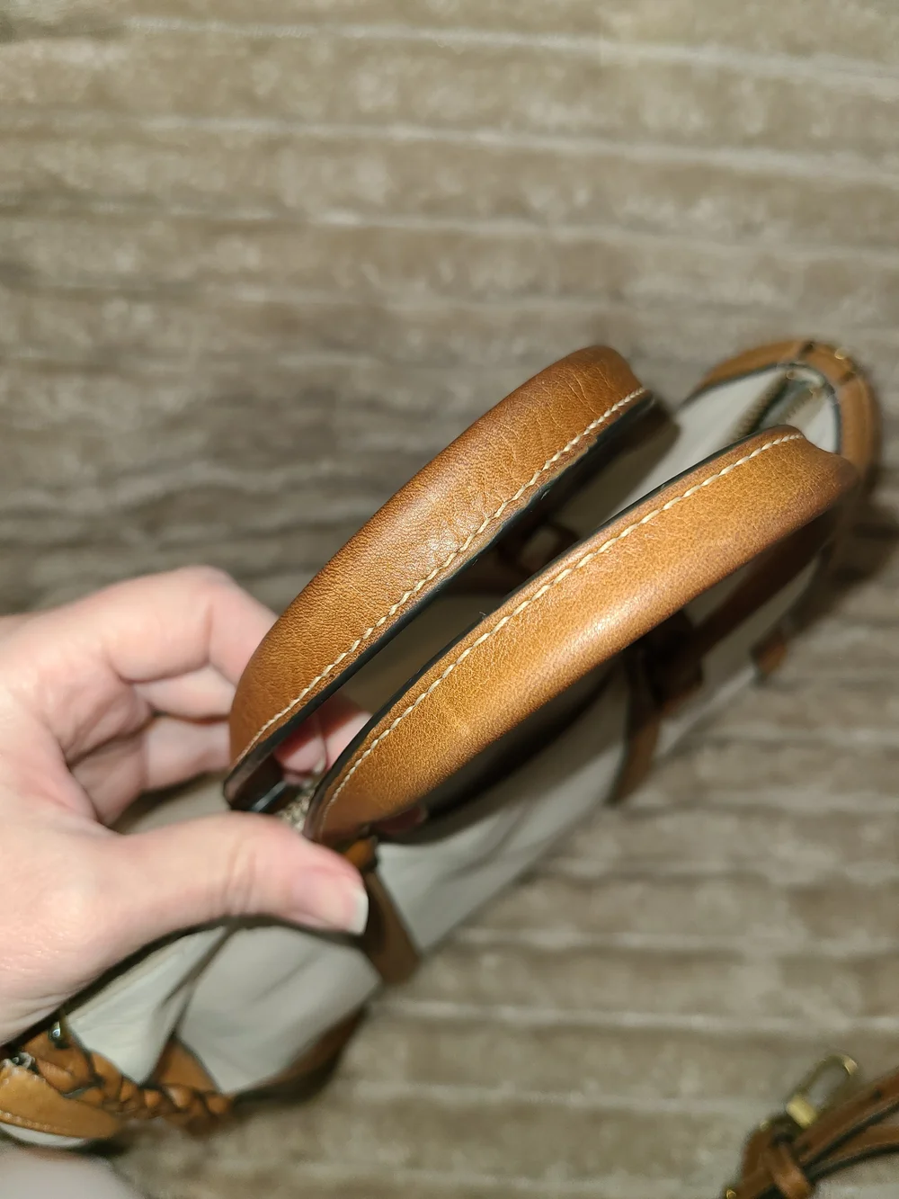 Fossil Kendall Satchel Bag Genuine Leather
